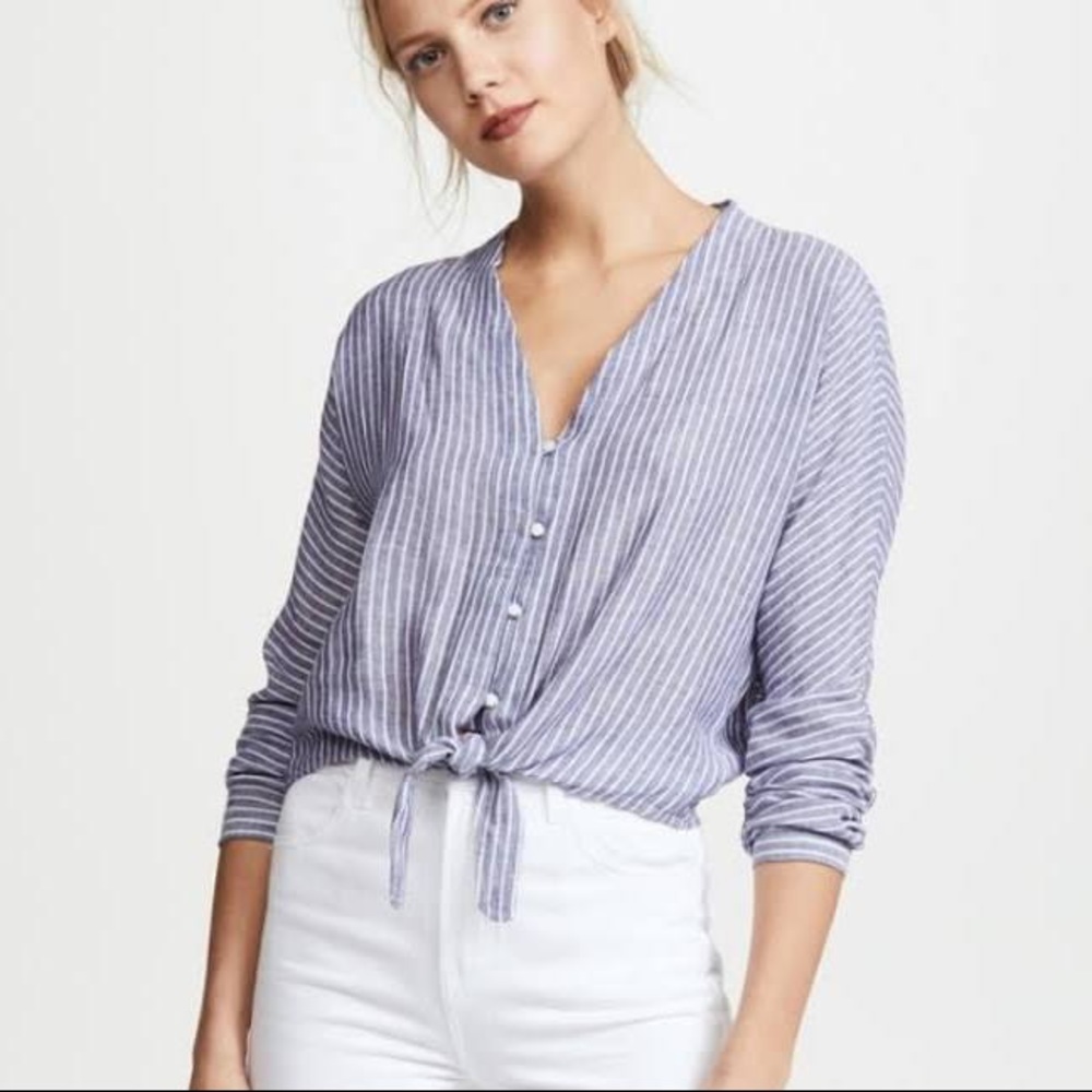 RAILS Sloane Striped Tie-front Top Terrenas Stripe